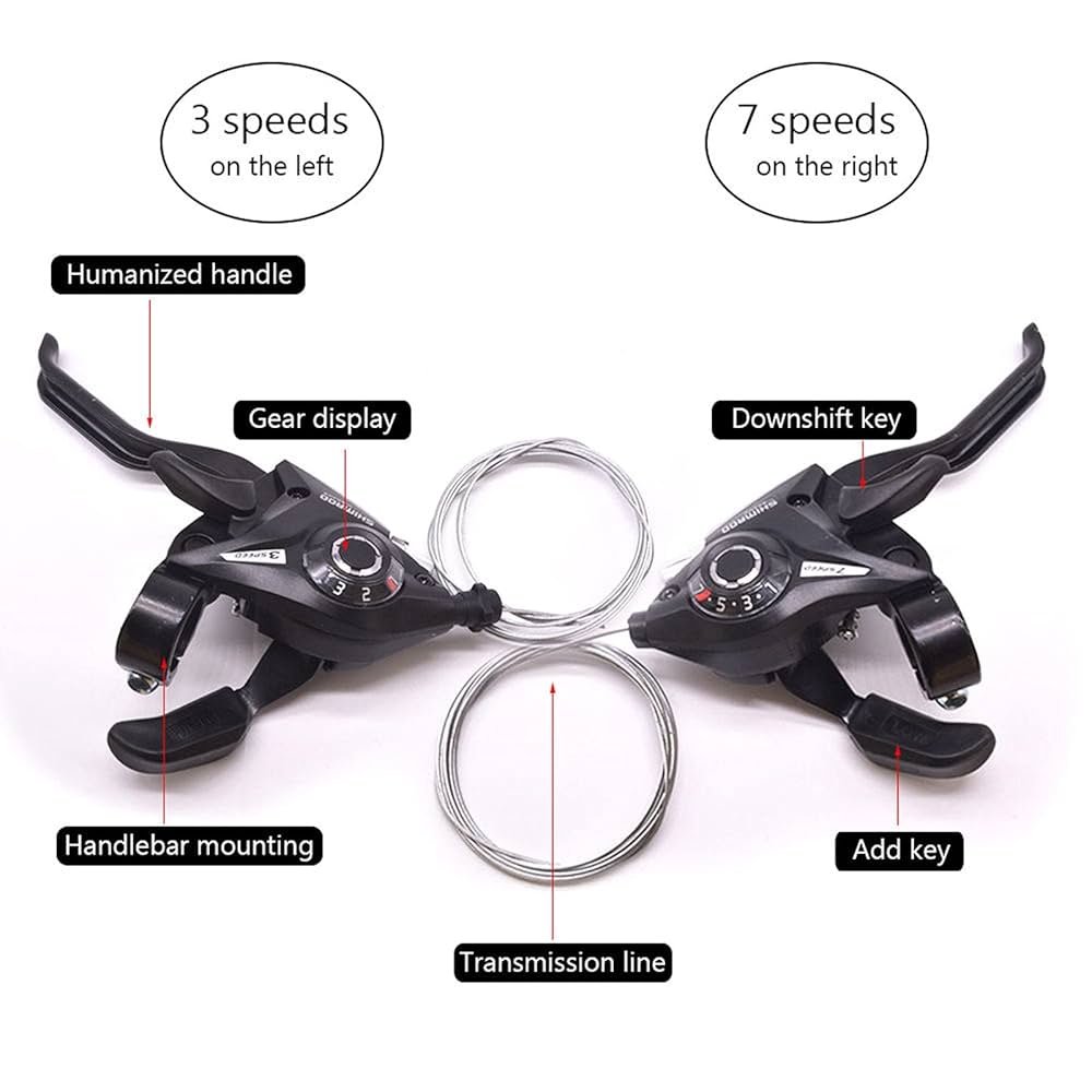 Amazon.co.jp: 自転車 シフトレバー 自転車用ブレーキレバー